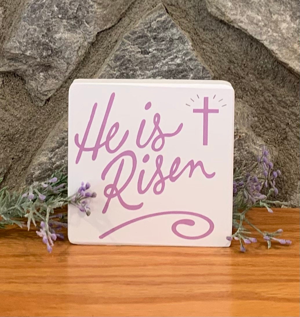 Easter religious tiered tray decor bundle