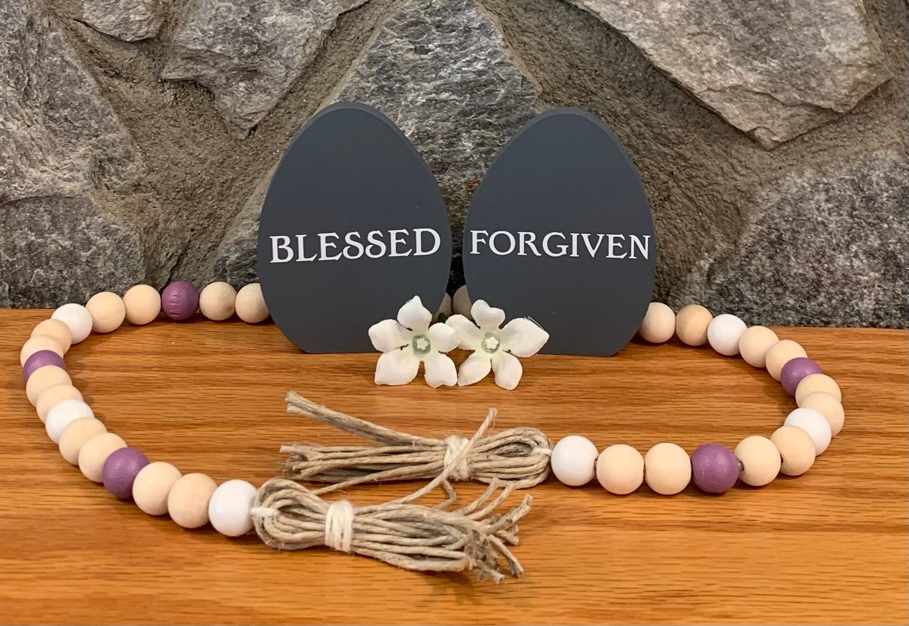 Easter religious tiered tray decor bundle