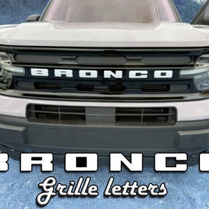 2021-2022 Bronco Sport Grille Vinyl Letters