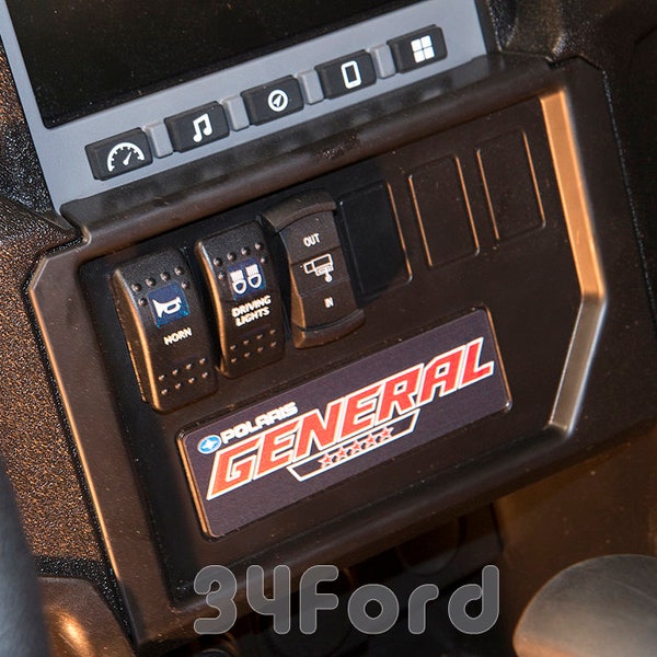 Polaris General 1000 Red Dash Sticker