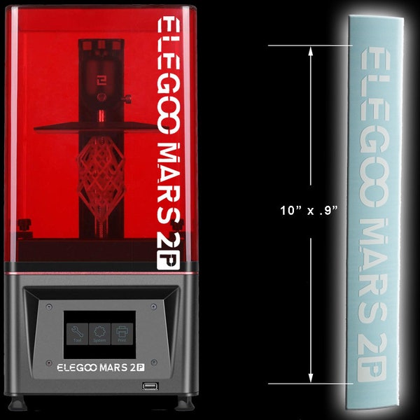 Elegoo Mars Pro 2 white vinyl sticker