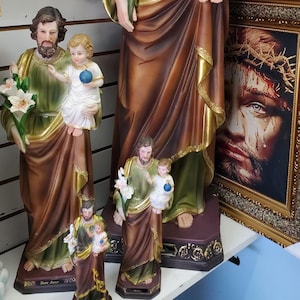 San Jose Statue Figurine Religious Saint Joseph Jesus