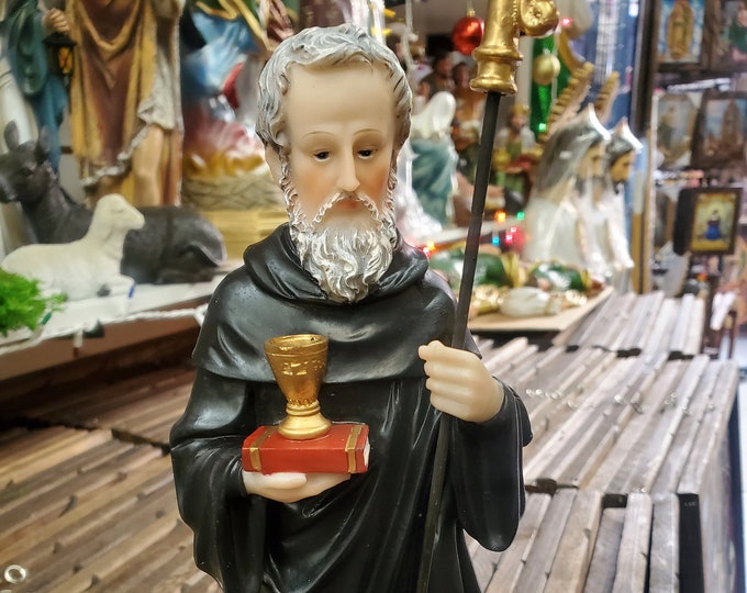 San Benito / Saint Benedict 12 Statue Religion & Spirituality New Etsy