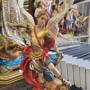 San Miguel Arcangel 12&quot; Inch Statue 19251-12 Saint Michael Archangel Catholic