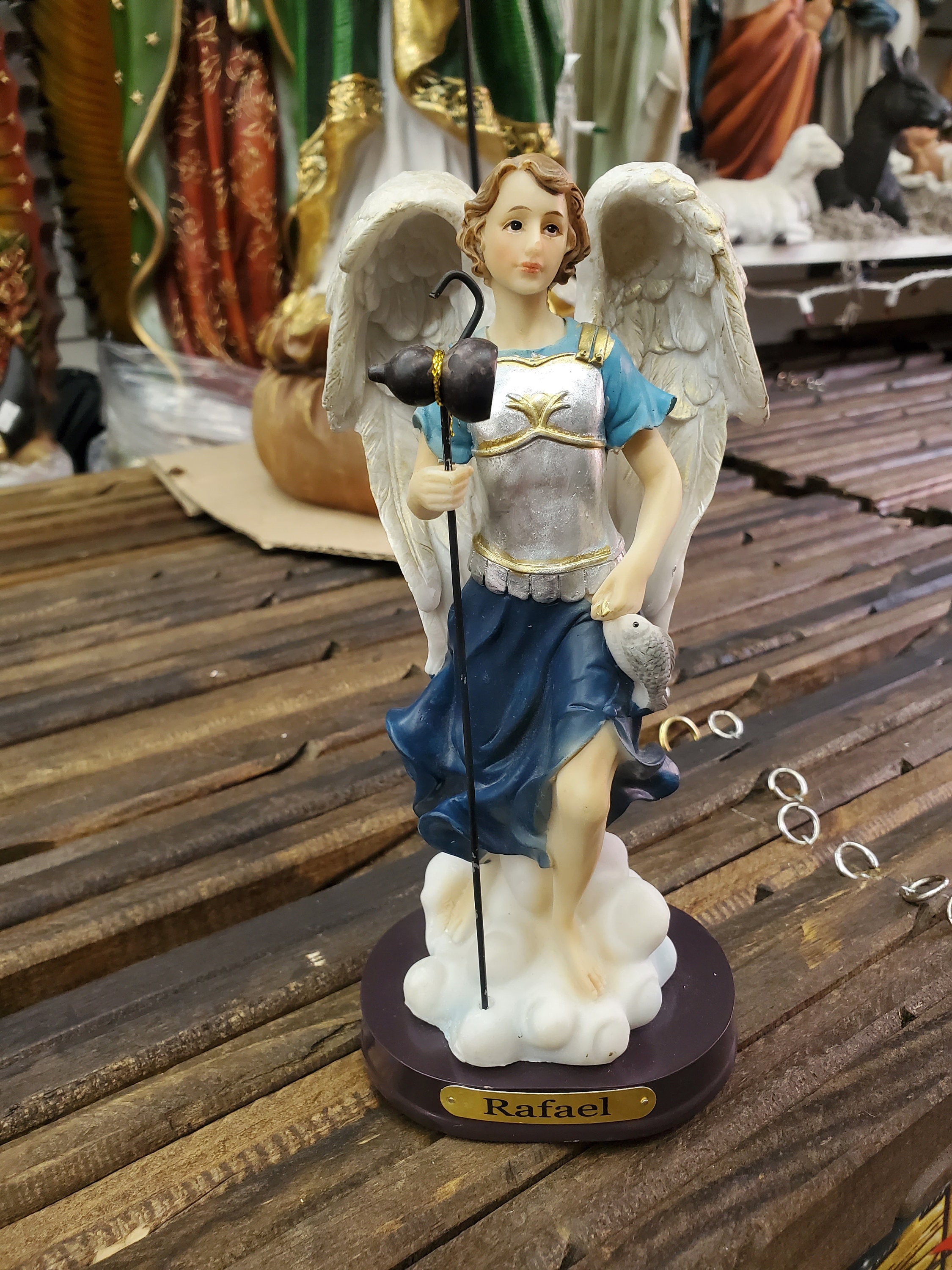 San Rafael Arcangel Statue No.19256-8 NEW Saint Rafael Archangel 8 inch