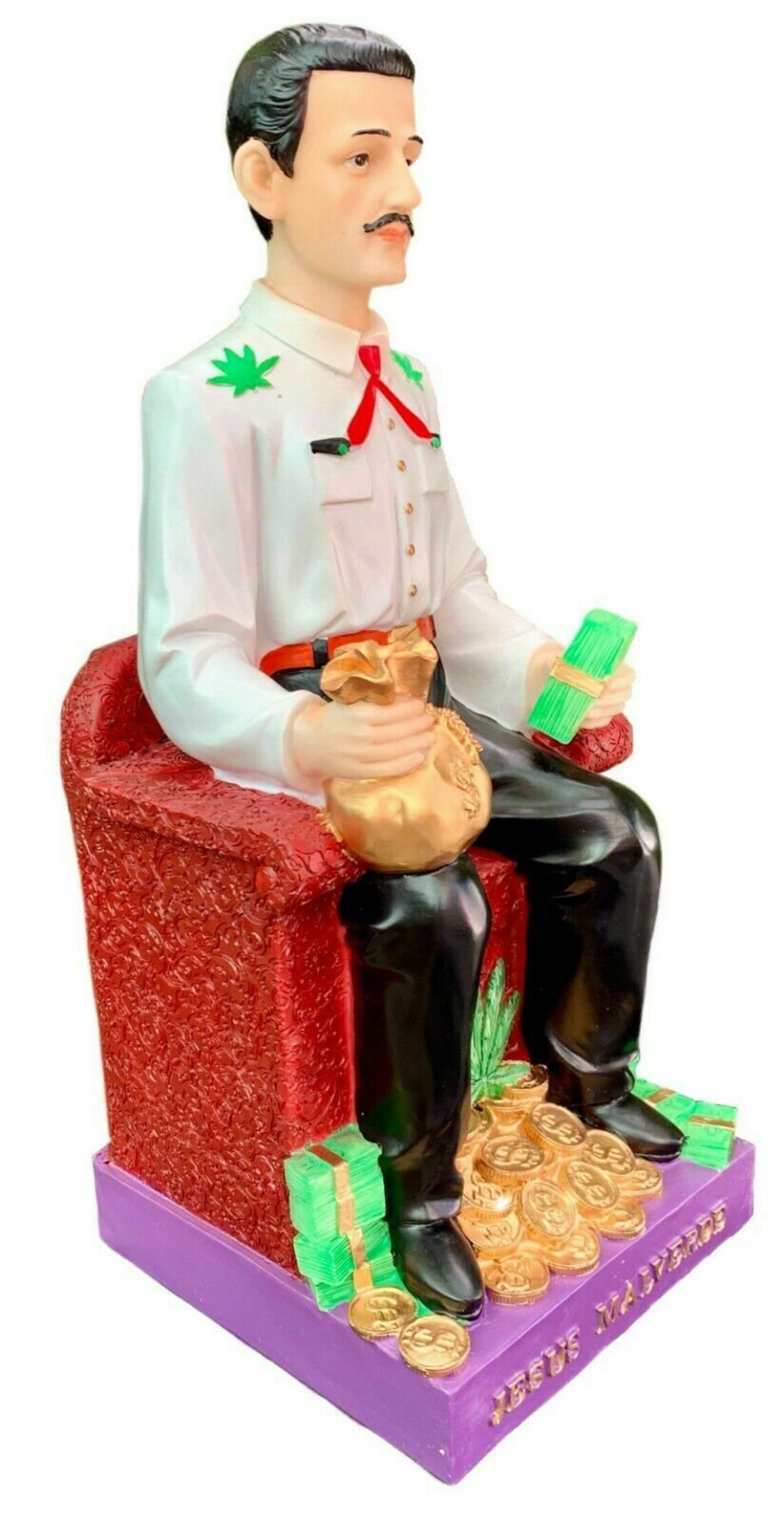 10'' Jesus Malverde Statue Figurine Angel of the Poor Etsy