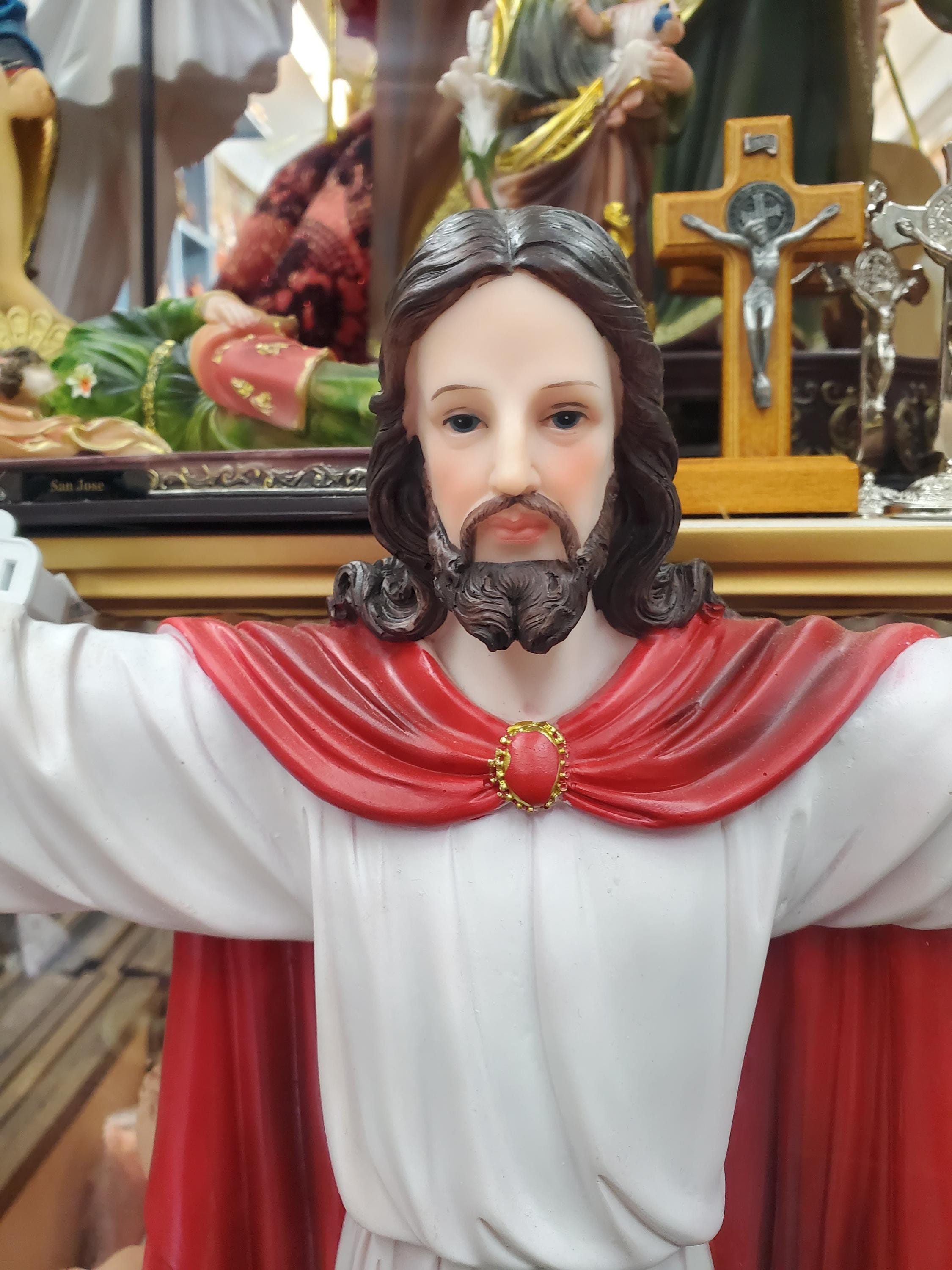 19 Inch Statue Jesus Cross JESUS RESUCITADO Jesus CATHOLIC Jesus