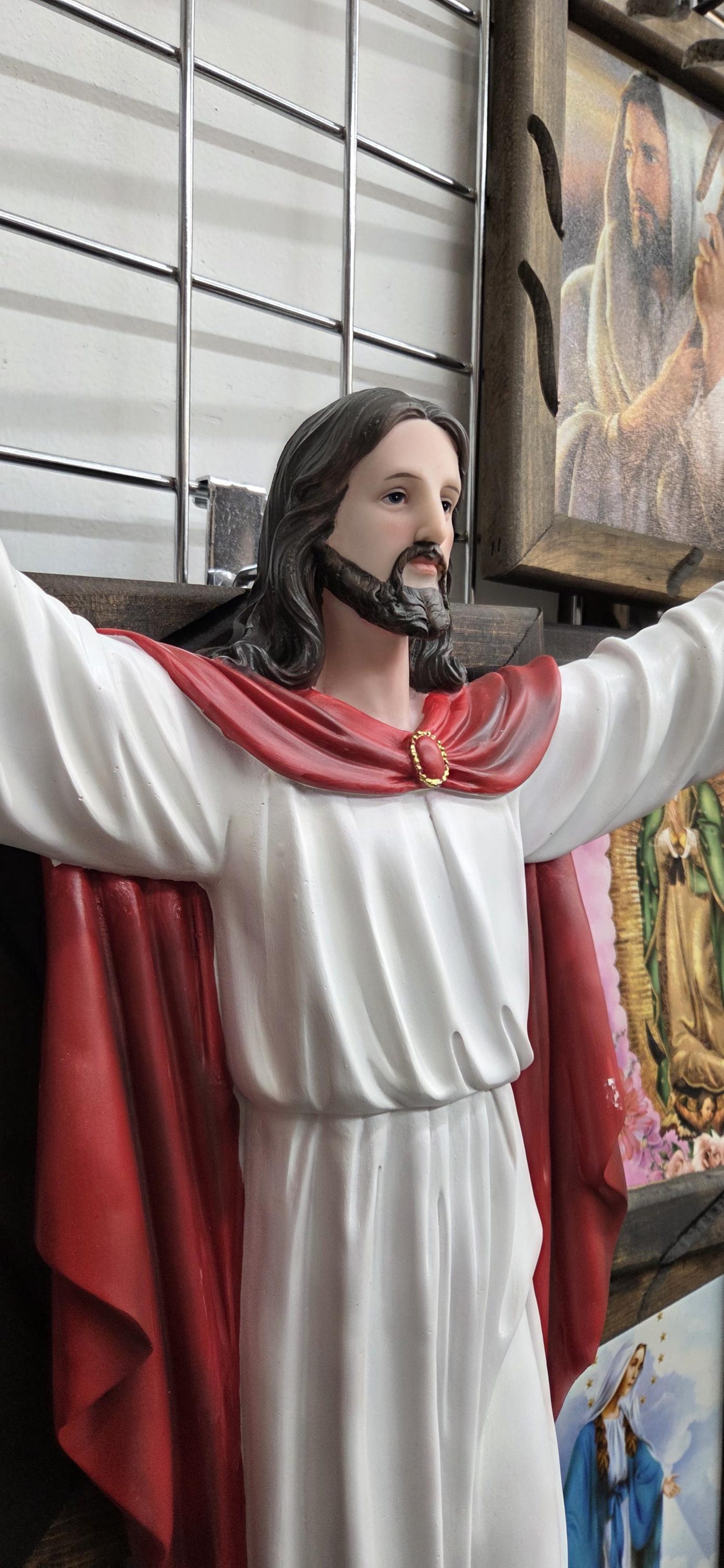 24 Inch Statue Jesus Cross JESUS RESUCITADO Jesus CATHOLIC Jesus ...