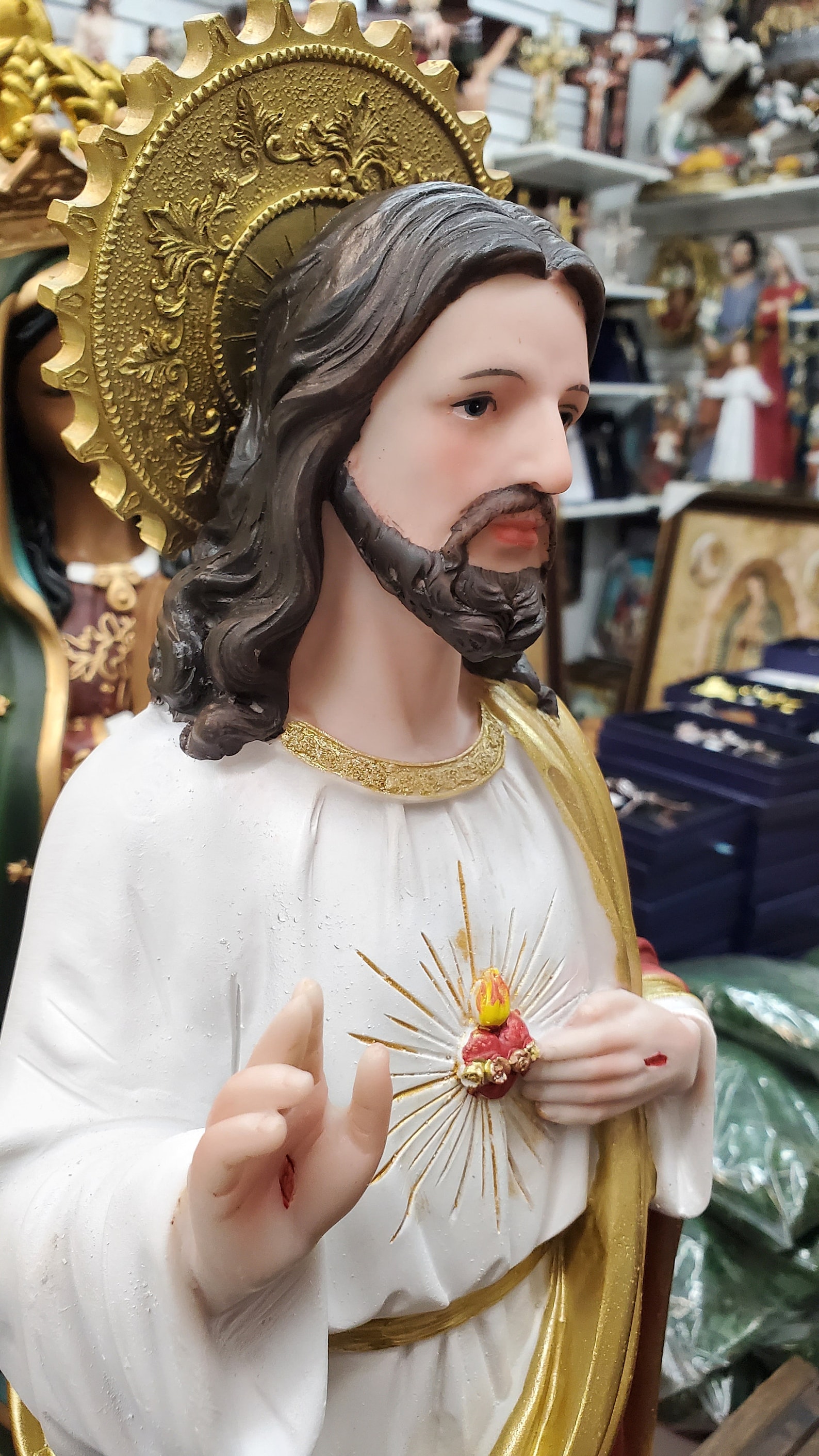 24 Inch Statue Sacred Heart of Jesus Statue Sagrado Corazon De Jesus - Etsy