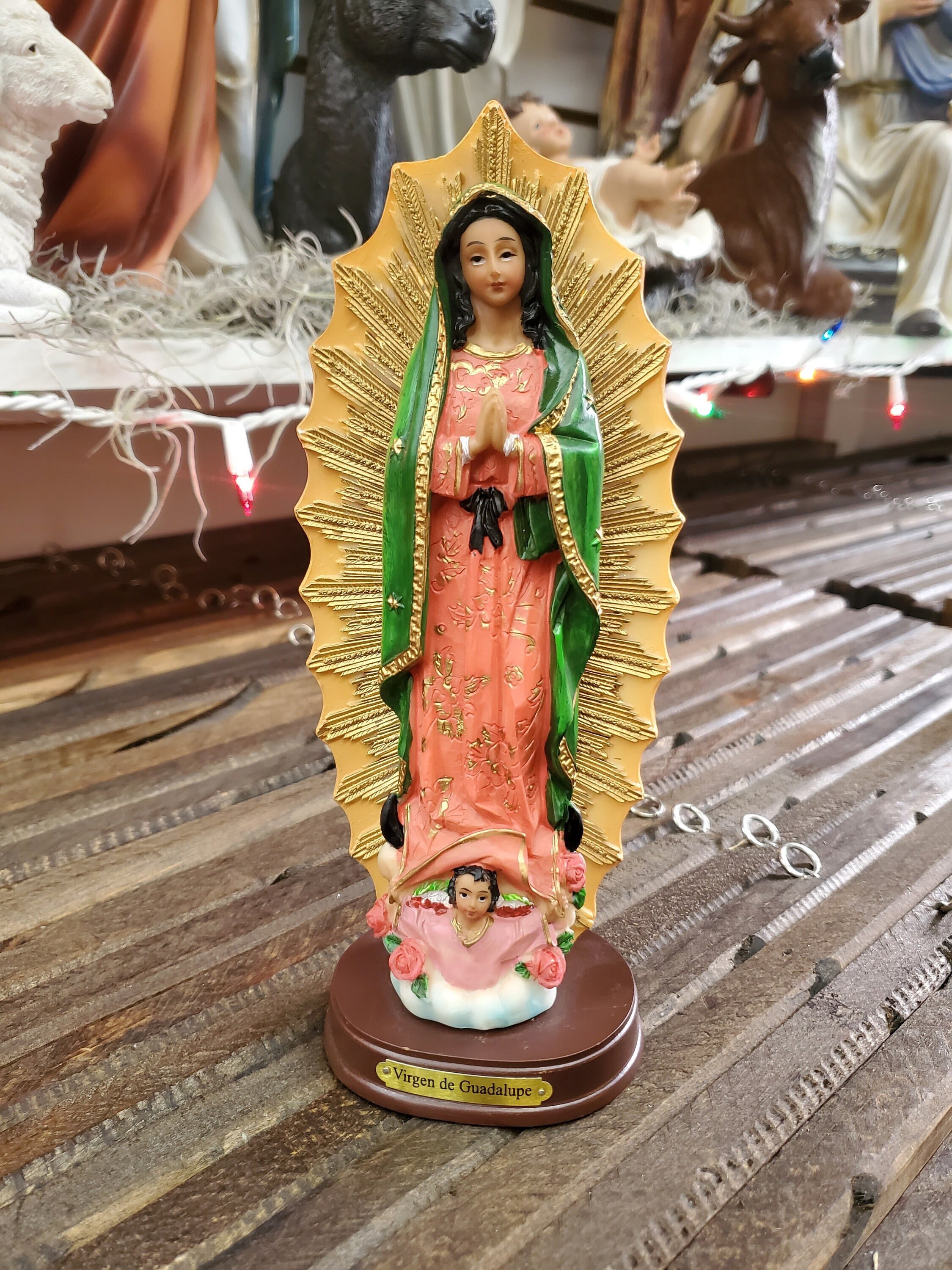 8 Virgen De Guadalupe STATUE Statue Virgin Mary Etsy