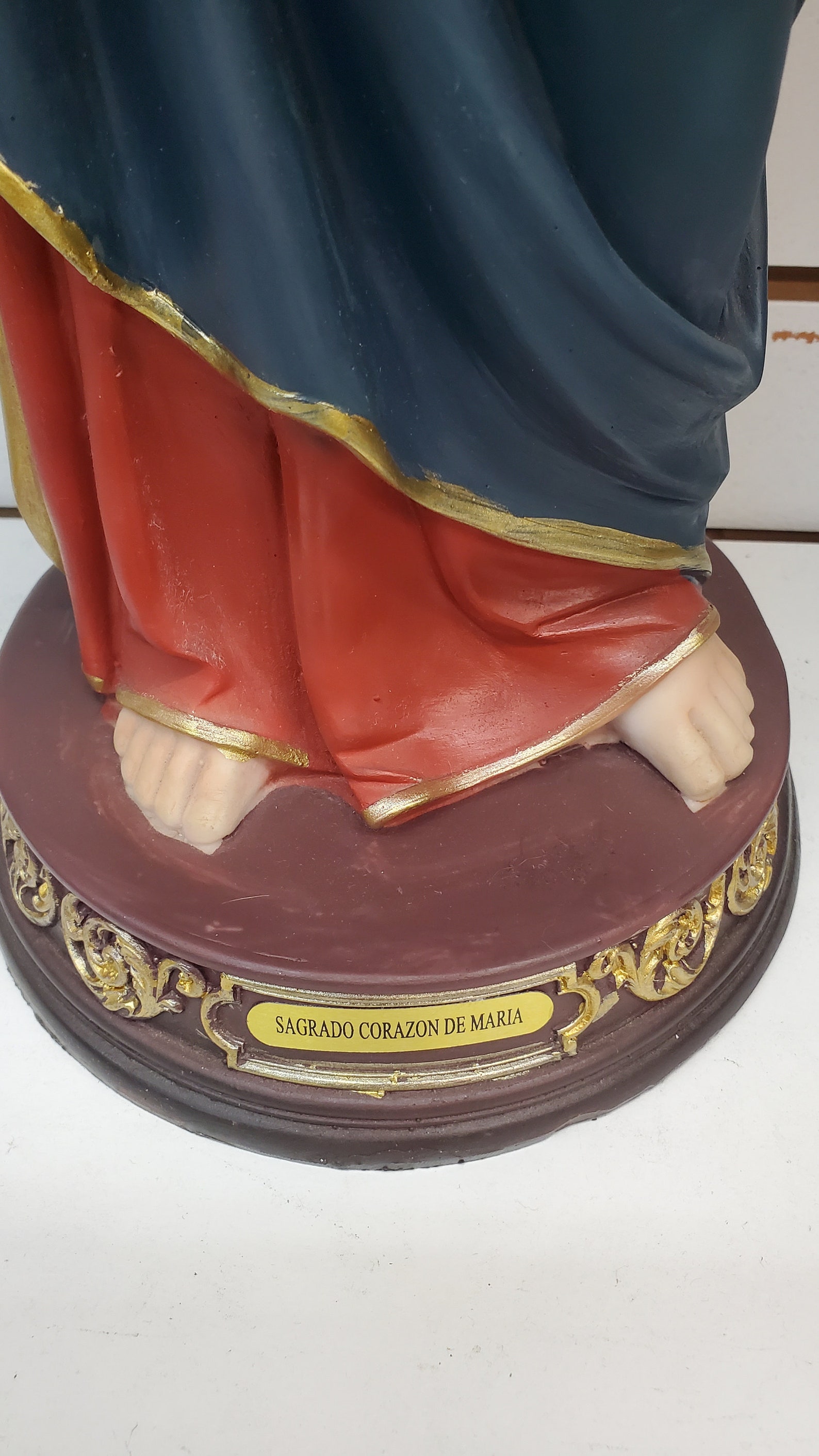 24 Inch Statue SACRED HEART OF Mary Sagrado Corazon De Maria Holy ...
