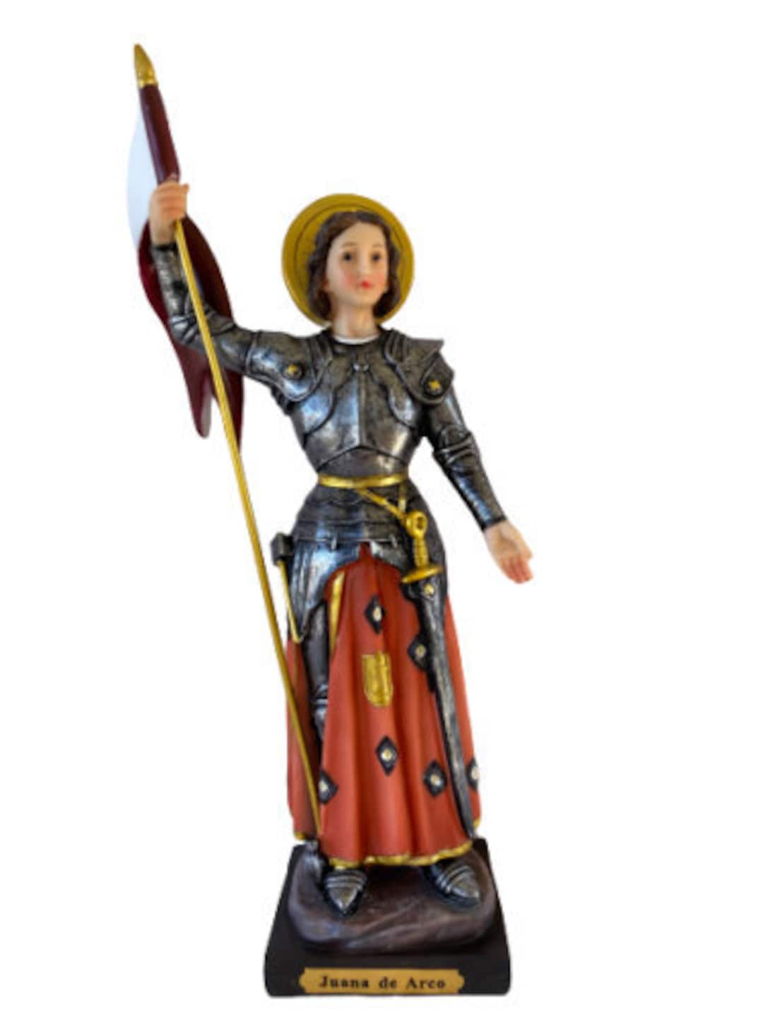 Juana De Arco 12 Estatua Juana De Arco Santa Figura figura catolica Etsy Espana