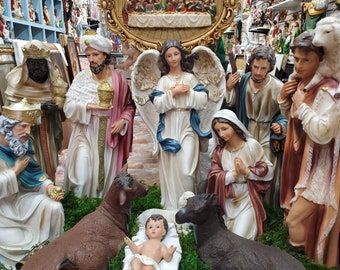 20" Nativity Set Christmas Nativity Set 12 piece Nacimiento SET SHIPS NOW !