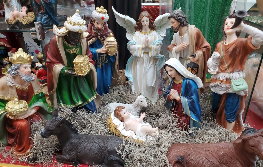 16 Inch Christmas Nativity Set Jesus Nacimiento 12 Piece Set Nativity