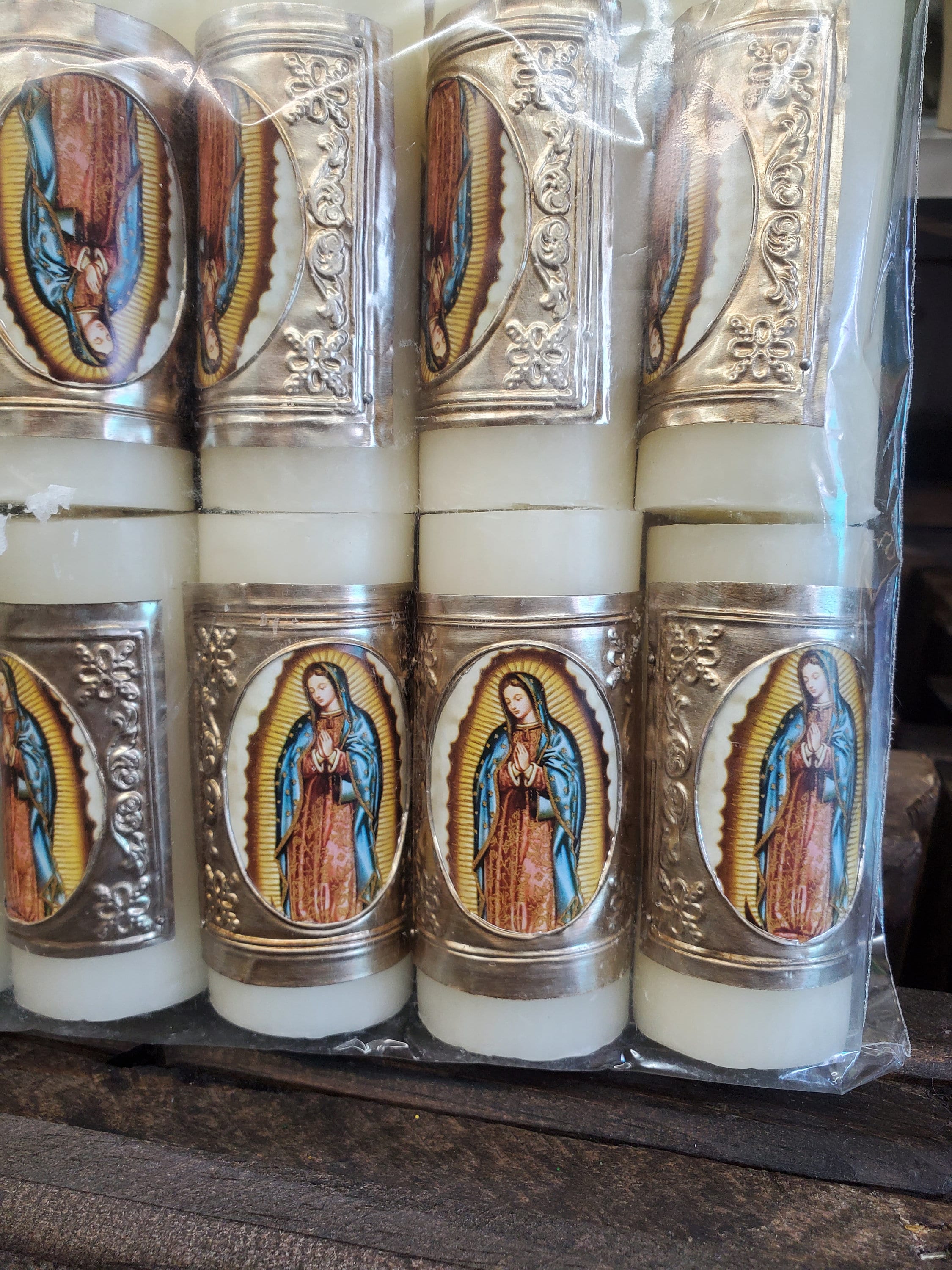Virgen De Guadalupe 12 Pk Cirio Candle Easter Paschal Candle Etsy Finland