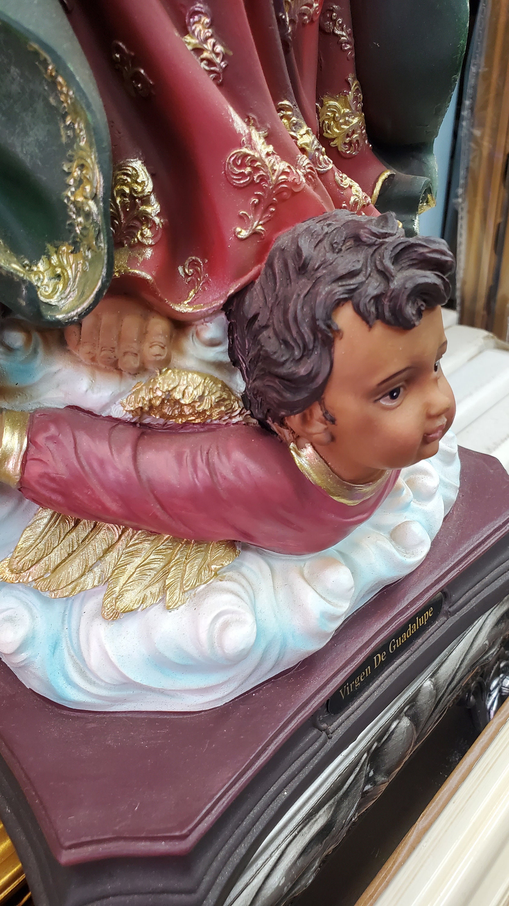 24 Inch Statue Our Lady of Guadalupe Statue Handcrafted Virgen Maria ...