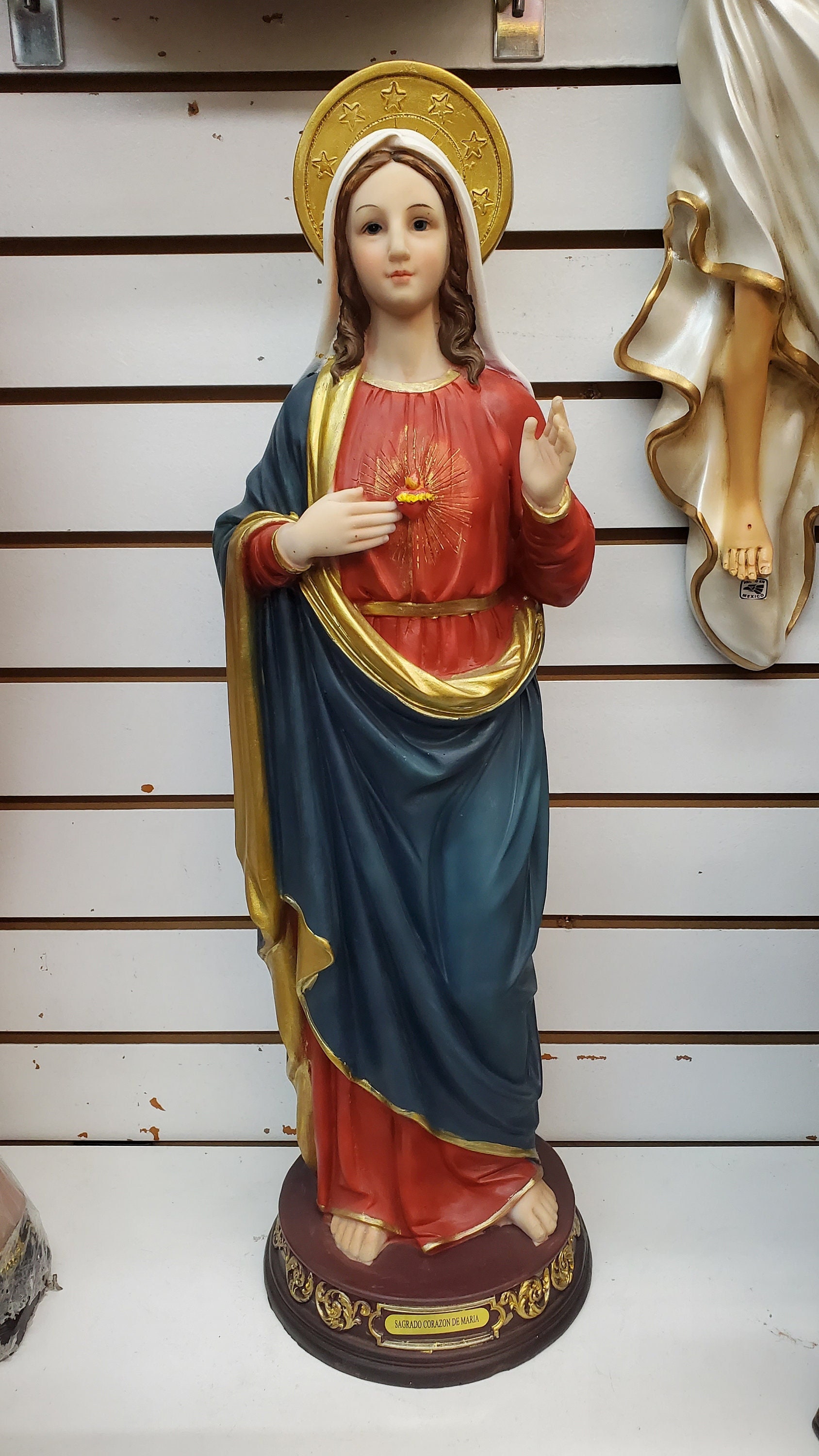 24 Inch Statue SACRED HEART OF Mary Sagrado Corazon De Maria Holy ...