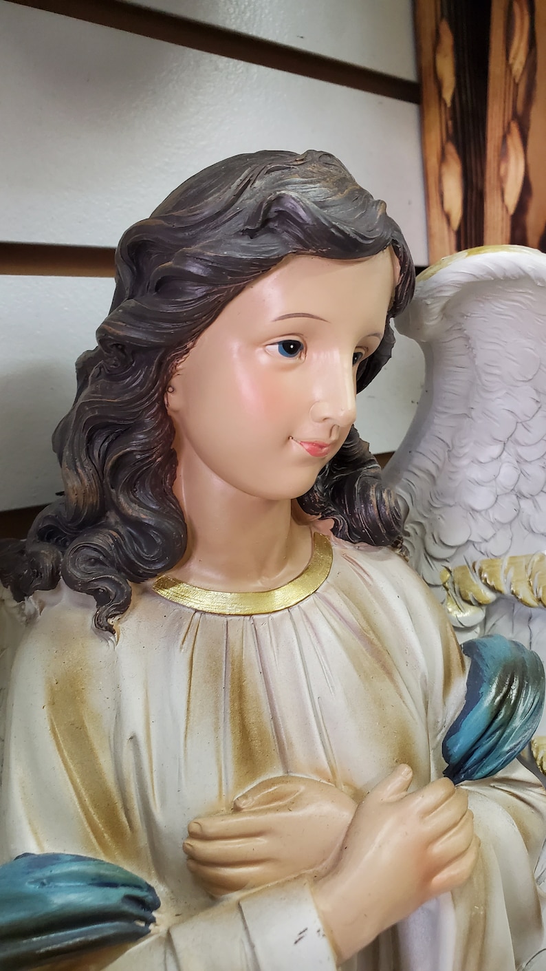 22 Inch Angel Custodio Statue Guardian Angel Catholic Figurine SHIPS ...