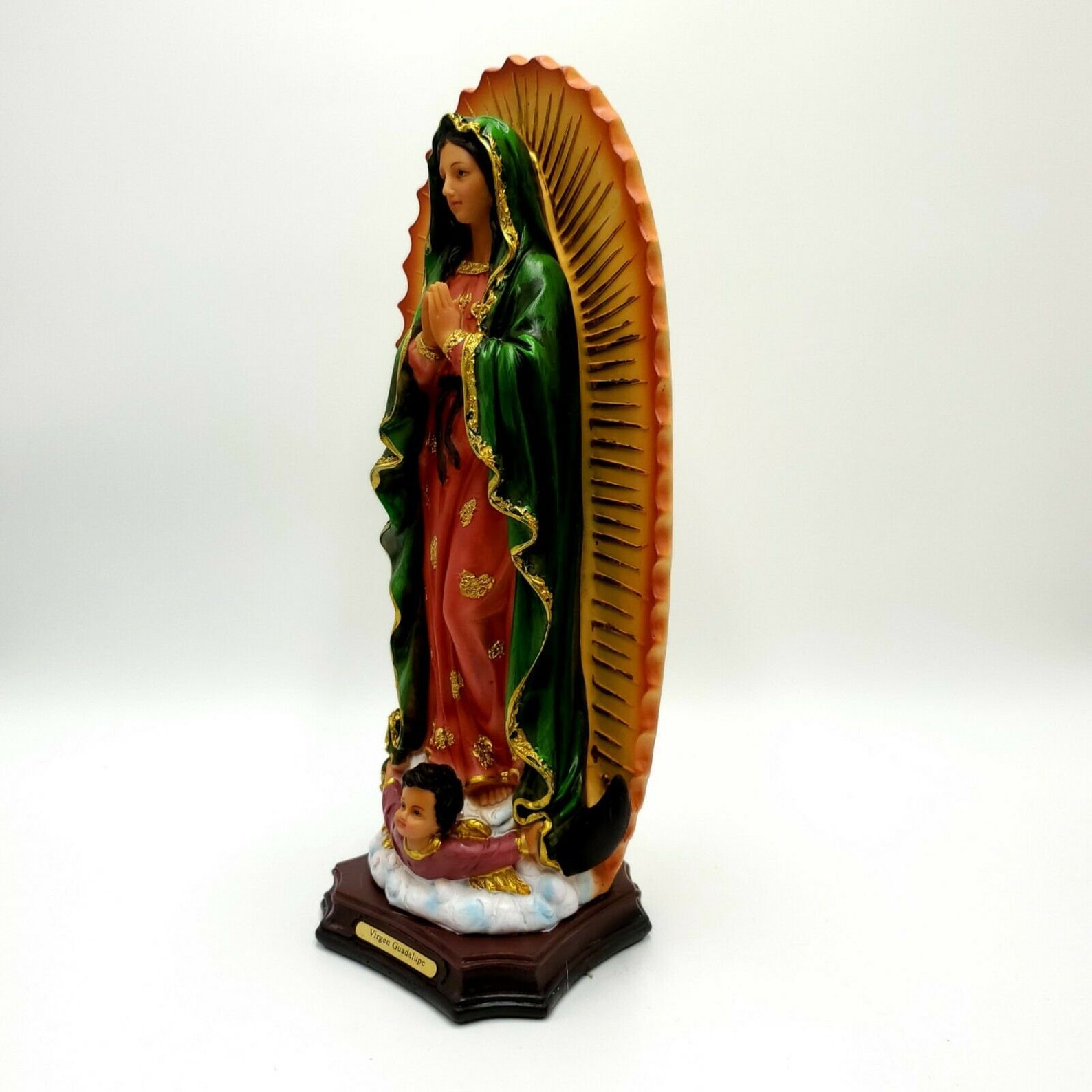 Virgen De Guadalupe 12 Statue No.25115 Our Lady Of Etsy