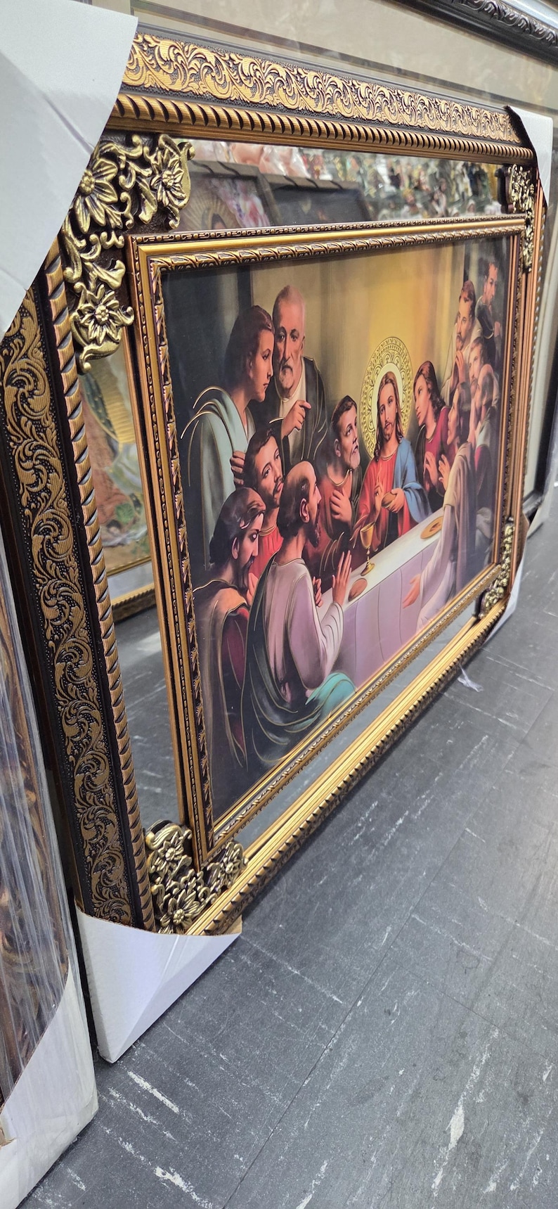 Ultima Frame Last Supper Mirrored Picture Frame Ultima Cena 22x30 Inches - Etsy