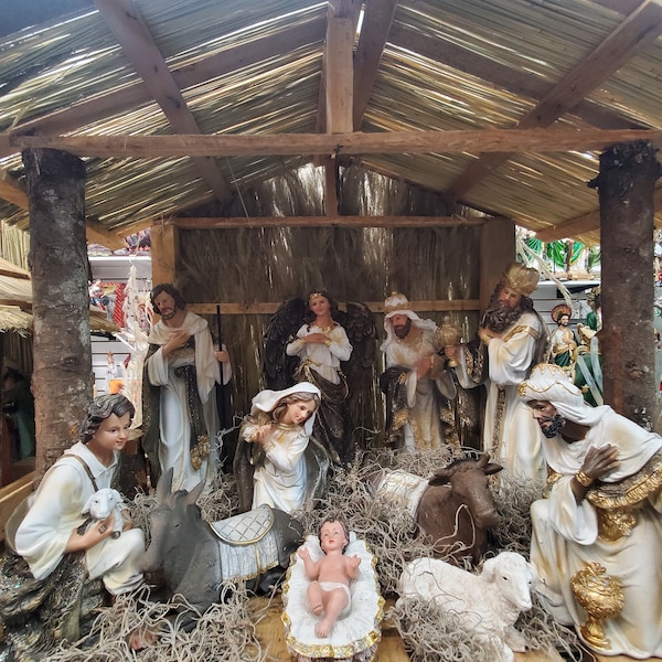 12 inch Nativity Set Christmas Nativity Scene 12 piece nacimiento SET