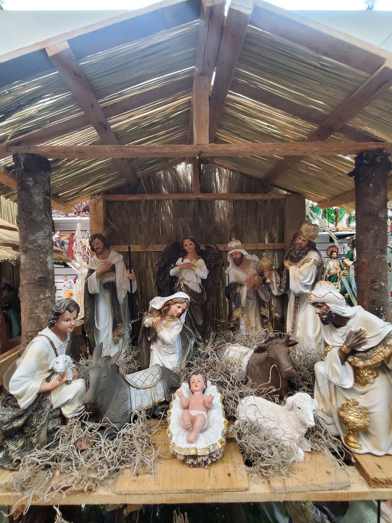 12 inch Nativity Set Christmas Nativity Scene 12 piece nacimiento SET immagine 1