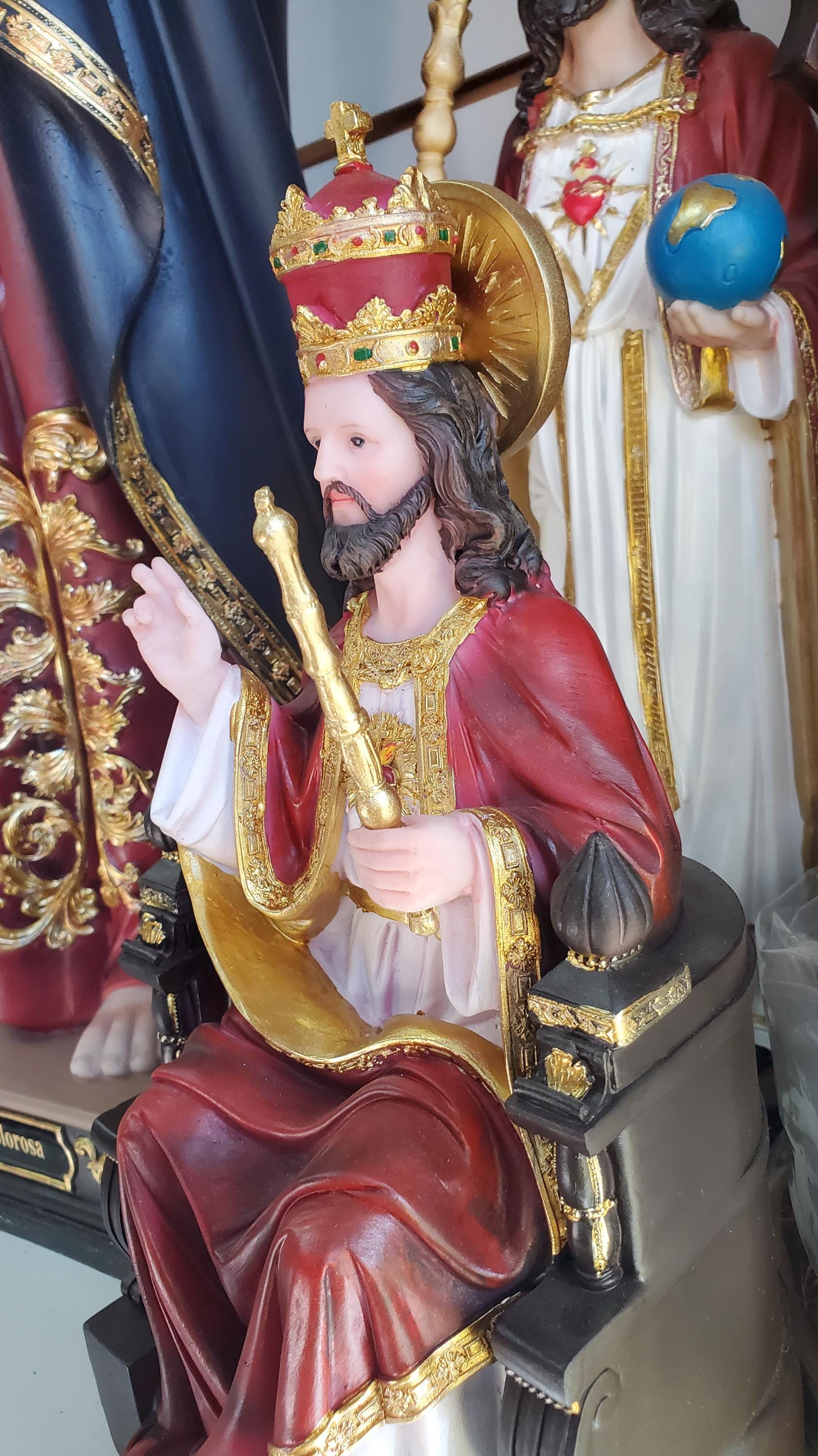 12 Inch Cristo Rey Christ the King Statue No.25133 Religious Saint ...