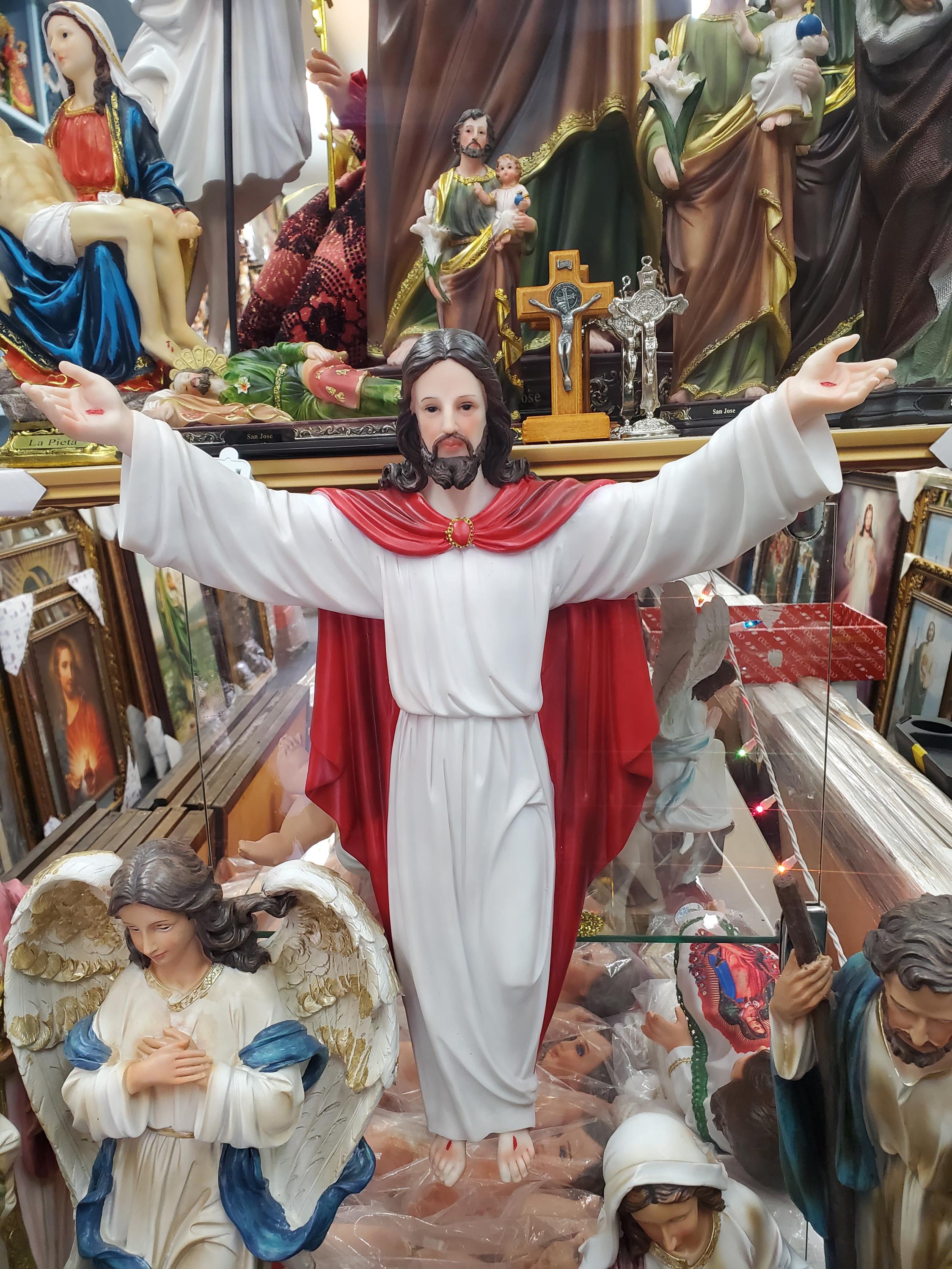 19 Inch Statue Jesus Cross JESUS RESUCITADO Jesus CATHOLIC Jesus ...