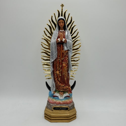 Virgen De Guadalupe Statue No.25115 Our Lady of Guadalupe Etsy