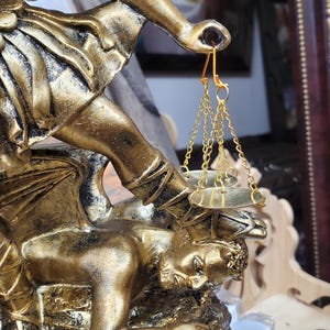 San Miguel Arcangel Gold Statue Saint Michael Archangel Miguel Statue ...