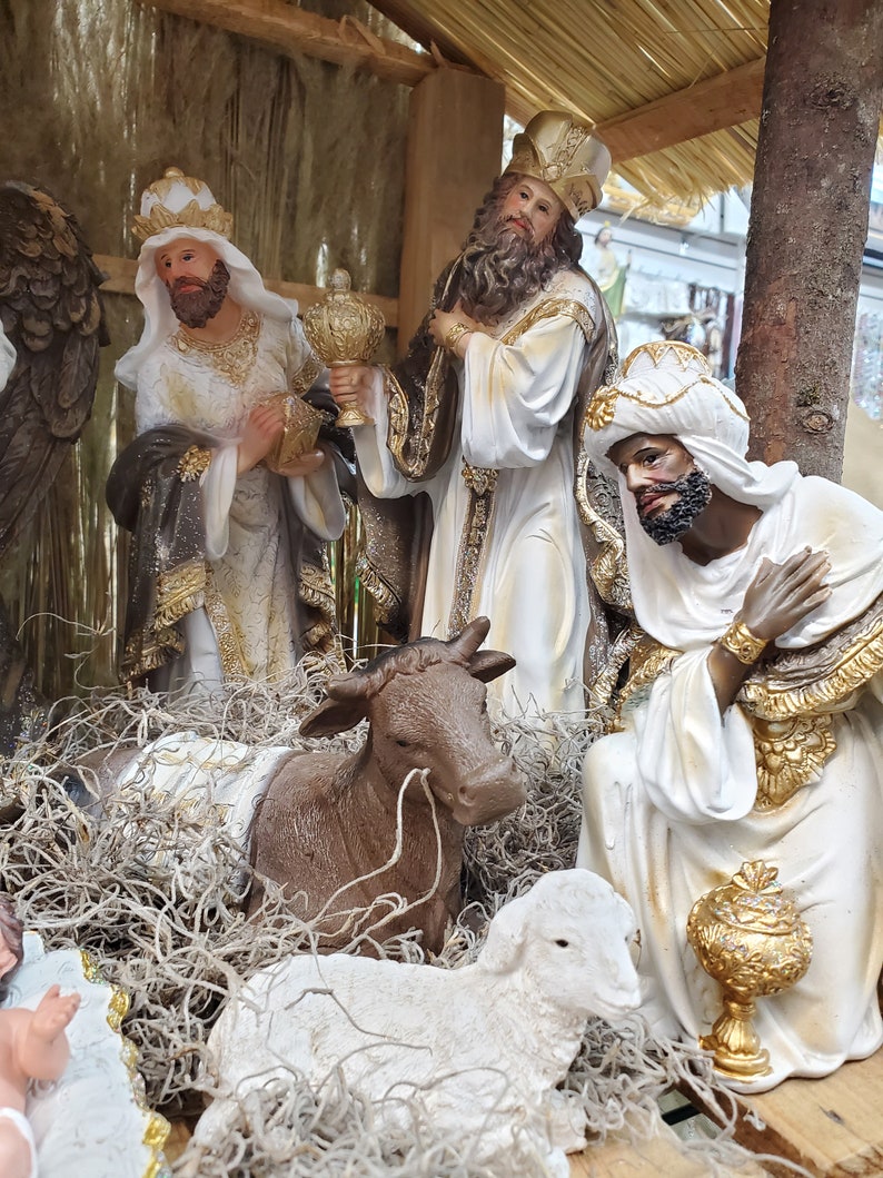 12 inch Nativity Set Christmas Nativity Scene 12 piece nacimiento SET immagine 3