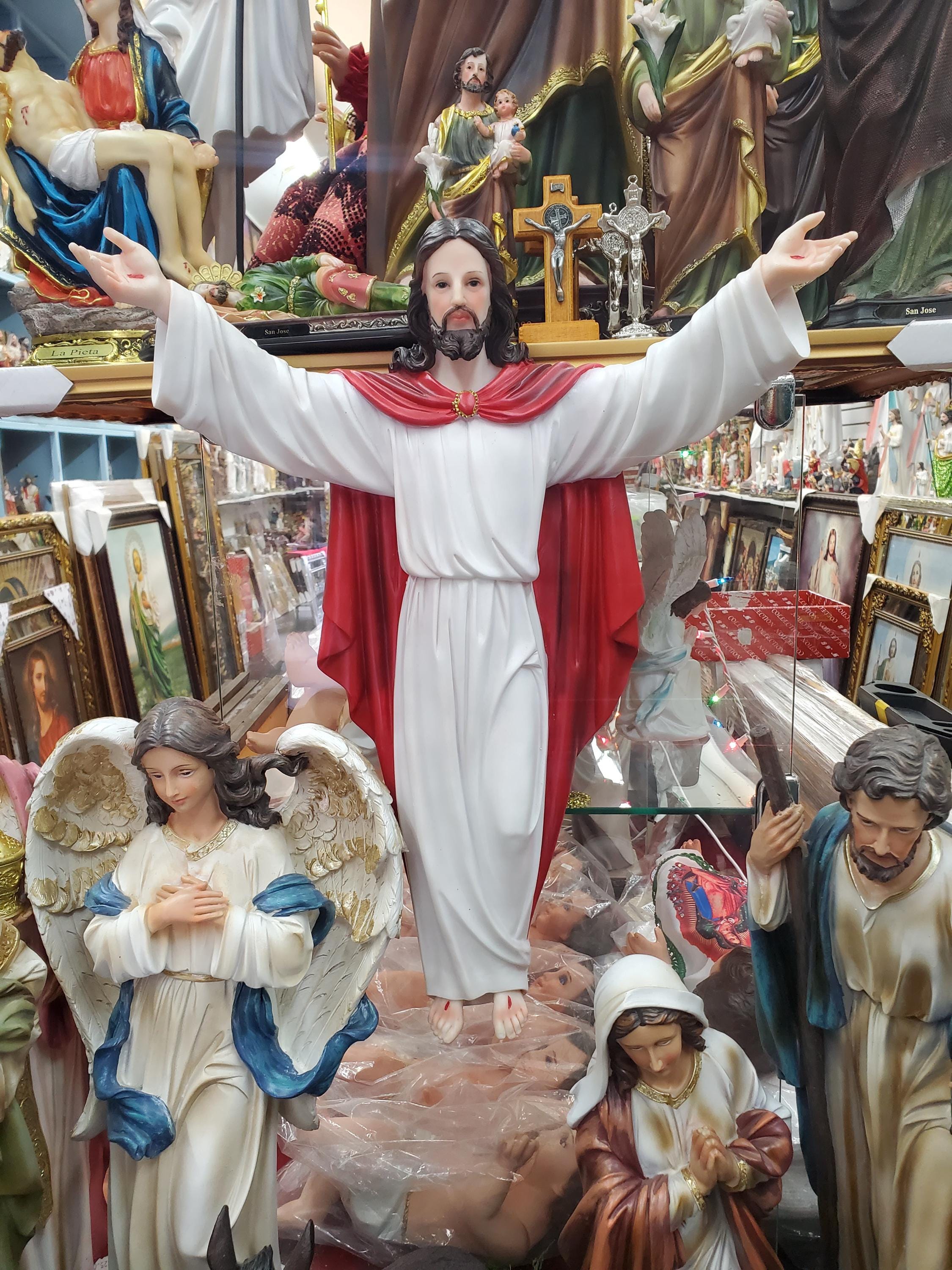 19 Inch Statue Jesus Cross JESUS RESUCITADO Jesus CATHOLIC Jesus ...