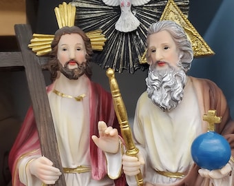 SANTISIMA TRINIDAD Statue Holy Trinity Statue Catholic Jesus Holy Spirit The father The Son Santisima Trinidad