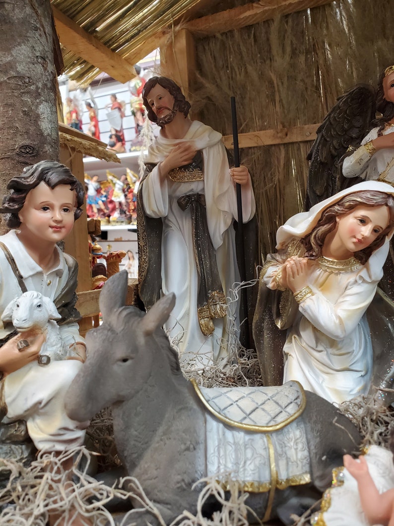 12 inch Nativity Set Christmas Nativity Scene 12 piece nacimiento SET immagine 4