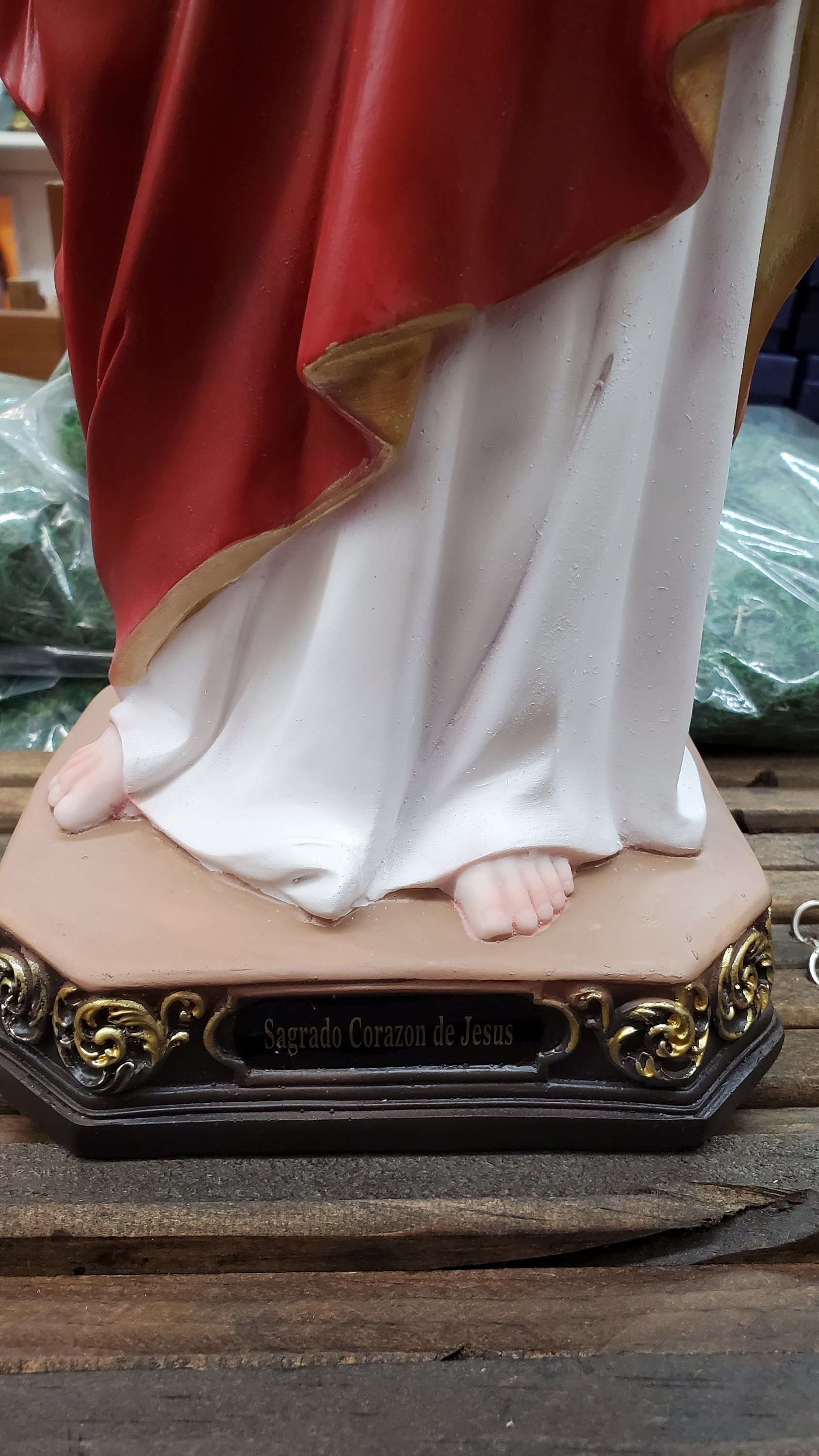 24 Inch Statue Sacred Heart of Jesus Statue Sagrado Corazon De Jesus - Etsy