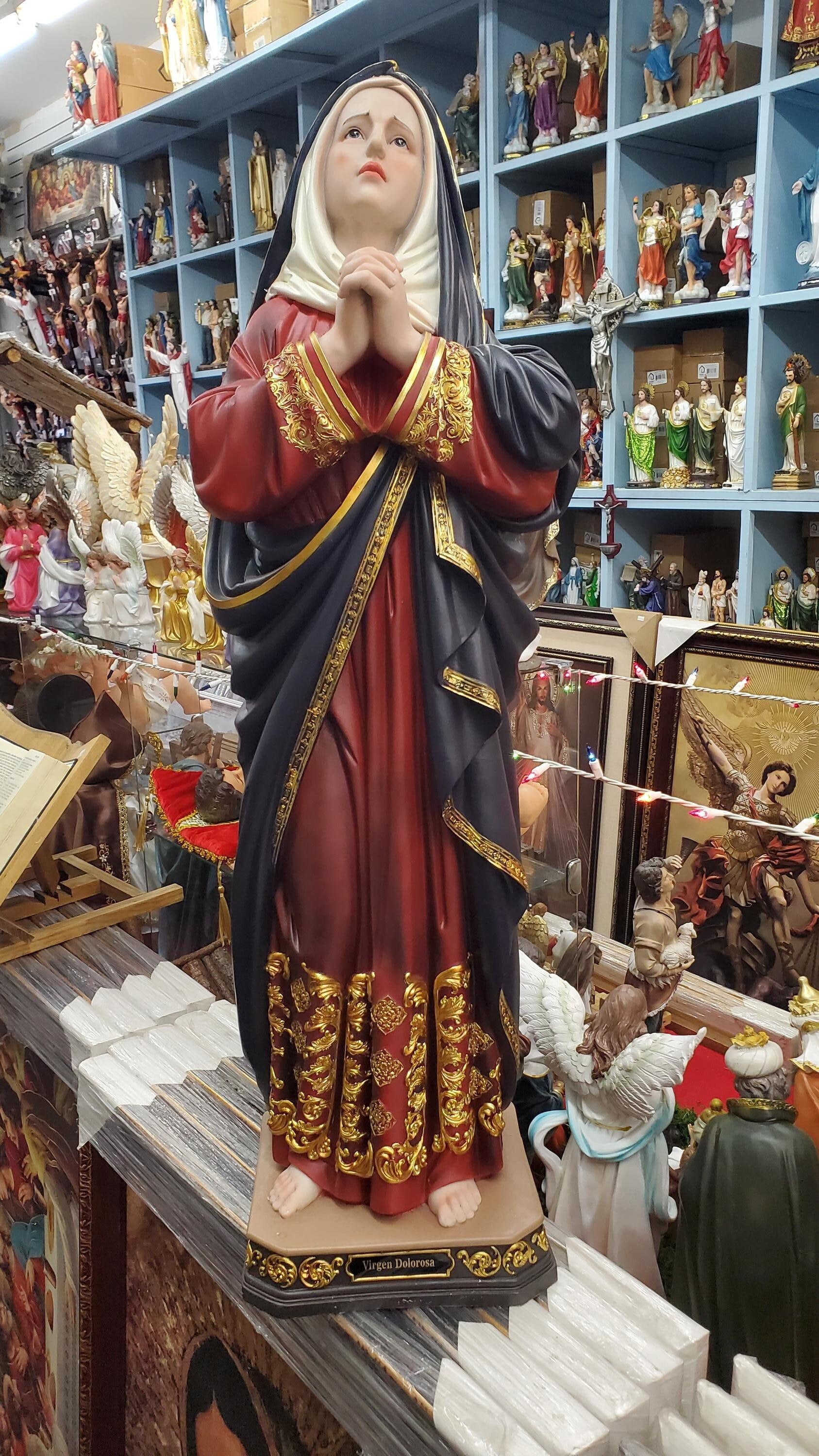 36 inch 3 feet Our Lady of Sorrows STATUE Virgen Dolorosa Mary Catholic Figurine Mary