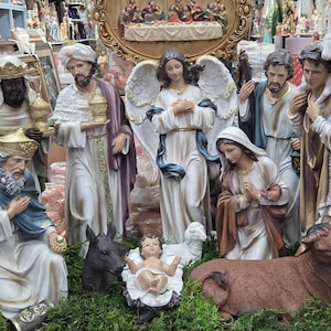 20" inches Nativity Set Christmas Nativity Set 12 piece Nativity Scene Nacimiento SET SHIPS NOW !