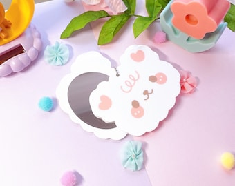 Cute Bear Compact Mirror | Kawaii Bear Shaped Mirror | Animal Pocket Mirror