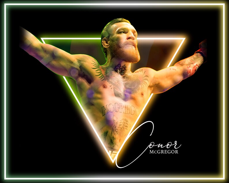 Conor McGregor Ultimate Fighting Champion Boxing UFC 257 World Champion Irish MMA World Champion Poster Print from Ireland