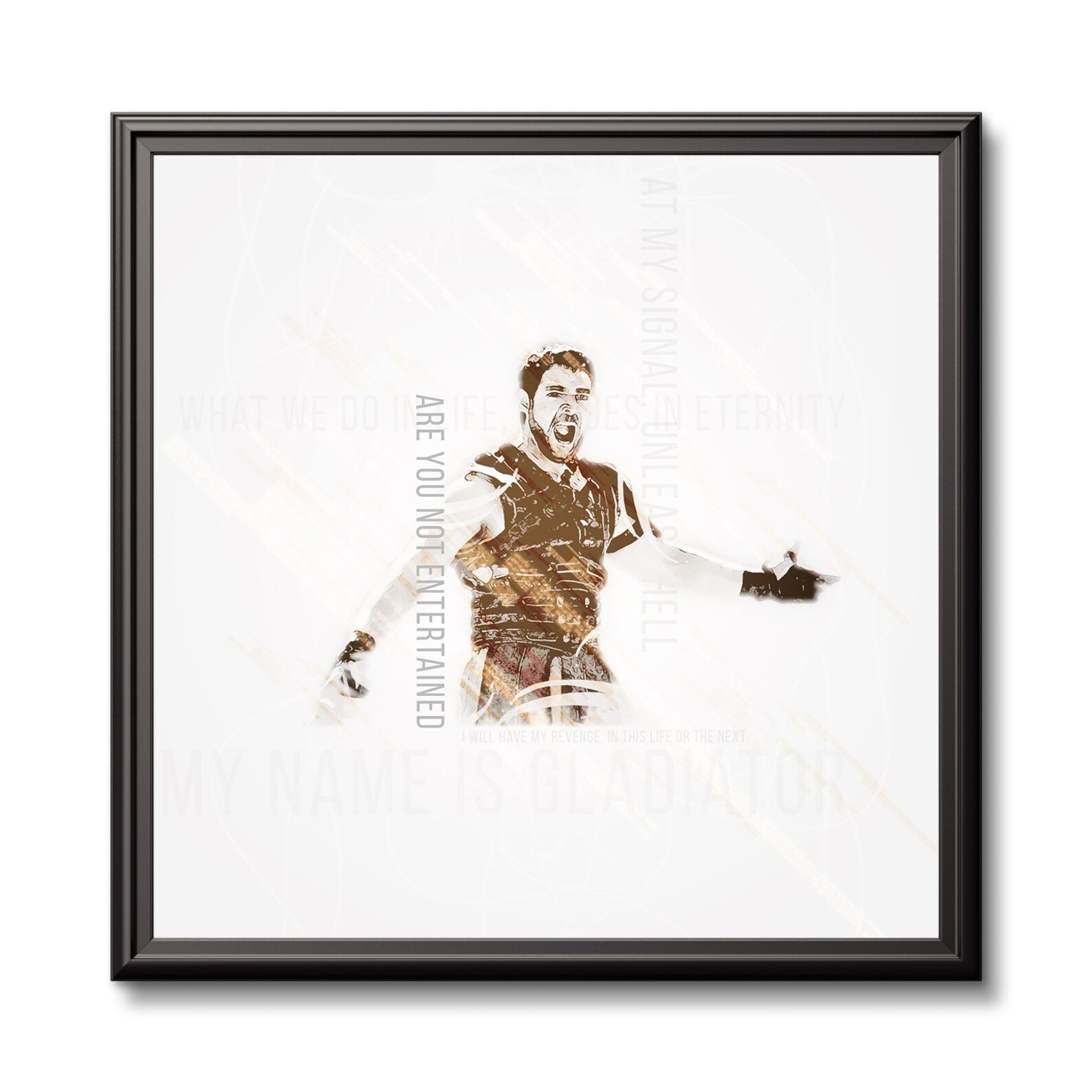 Gladiator Are You Not Entertained Poster Print Maximus Decimus Etsy