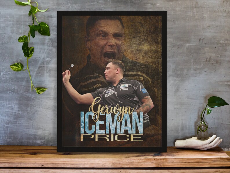 Gerwyn Price Darts Player The IceMan Welsh Professional Poster Etsy