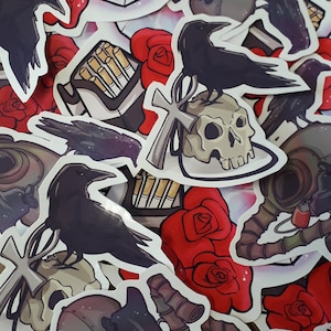 THE ENDLESS stickers - occult, skulls, dc comics, high quality, high gloss, waterproof, weather proof