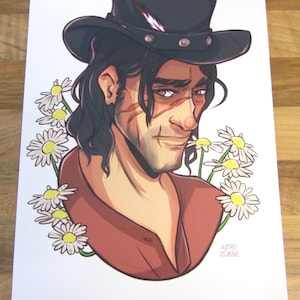 John Marston - High Detail Art Print - RDR2, fantasy, COWBOYS
