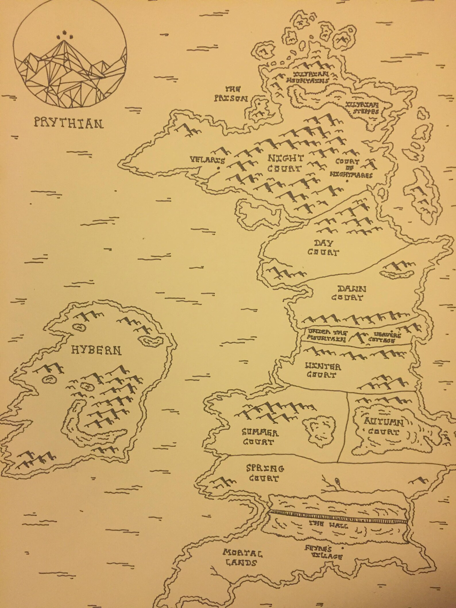 A Court Of Thorns And Roses Map Explained A Court of Thorns and Roses 
