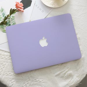 Aura Indigo Solid Color MacBook Hard Protective Case Mac Laptop Cover for 2025 MacBook Air 15/13/11 MacBook Pro 16/15/14/13 Inch M4 M3 M2 M1