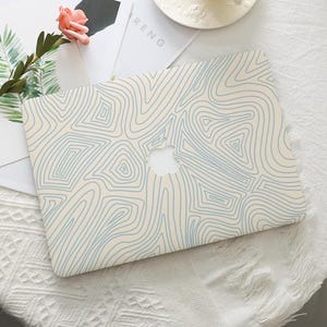 Abstract Lines MacBook 2025 New Protective Case Laptop Cover for MacBook M4 Air 15/13/11, MacBook Pro 16/15/14/13 Inch M1 M2 M3 2022 2024