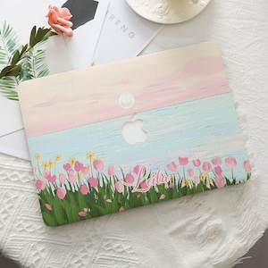 Flower Garden Sun Sea Hard Protective Macbook Case Laptop Cover For Mac 16 12 13 Inch For Macbook Air 15/13 Pro 13/14/16 2022 2023 M2 A2941