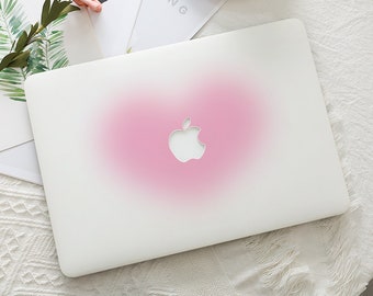 Lindo corazón rosa Funda protectora dura para Macbook Funda para computadora portátil para Mac 16 15 14 13 11 pulgadas para Macbook Air 15/13 Pro 14 2022 2023 2024 M2 M3 M1