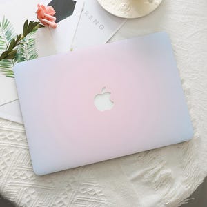 Dream Pink Blau Farbverlauf Macbook Fall Schützende Laptop Abdeckung für Macbook Air 15/13/11, Macbook Pro 13/14/15/16 2025 2024 M4 M3 M2 2022