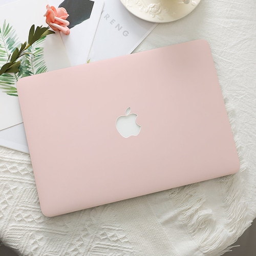 Blush Pink Solid Color MacBook Hard Protective Case Laptop Cover